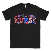 Black 4th of july nurse Classic Tee - NancyCooperArtShop