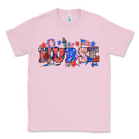 Bubblegum Pink 4th of july nurse Classic Tee - NancyCooperArtShop