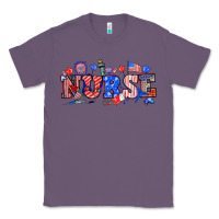 Lavender 4th of july nurse Classic Tee - NancyCooperArtShop