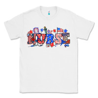 White 4th of july nurse Classic Tee - NancyCooperArtShop
