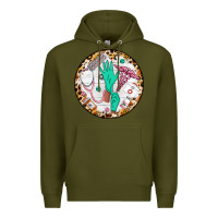 Army Green nurse coaster Premium Hoodie - CowGirlArtShop