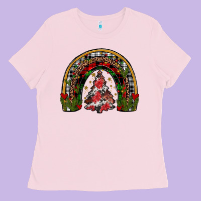 Trees Rainbow Ladies Tee Designed By Jahusdesignshop