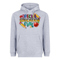 Heather Grey special education crew Heavyweight Hoodie - CowGirlArtShop