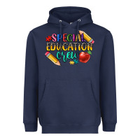 Navy special education crew Heavyweight Hoodie - CowGirlArtShop