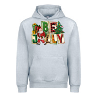 Heather Grey be jolly santa christmas Urban Hoodie - FaDigitalArtStudio