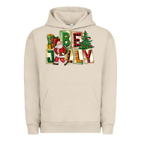 Pigment French Oak be jolly santa christmas Urban Hoodie - FaDigitalArtStudio