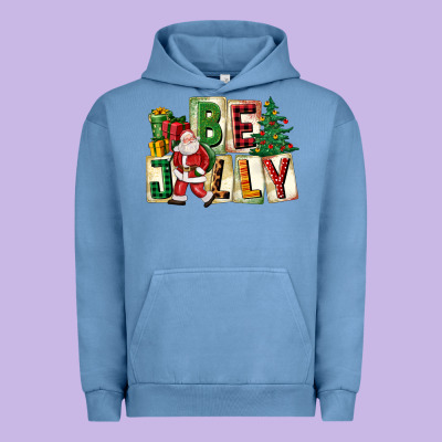 Be Jolly Santa Christmas Urban Hoodie Designed By Fadigitalartstudio