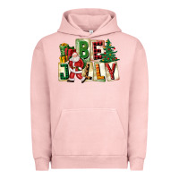 Pigment Salmon be jolly santa christmas Urban Hoodie - FaDigitalArtStudio