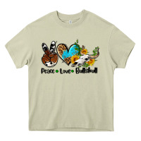 Mossy peace love  bullskull Heavy Core Tee - AdoDesignShop