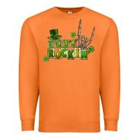 Carrot Sham rockin skeleton hand St. Patrick's Premium Sweatshirt - CowGirlArtShop