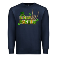 Sham Rockin Skeleton Hand St. Patrick's Premium Sweatshirt | Teevron
