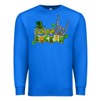 True Royal Sham rockin skeleton hand St. Patrick's Premium Sweatshirt - CowGirlArtShop