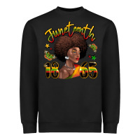 Black juneteenth 1865 black woman Heavyweight Sweatshirt - LillyAllenDesigns