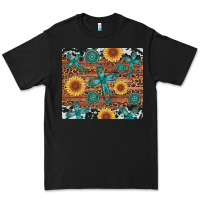 Black cross gemstone and sunflower Premium Tee - Artiststas