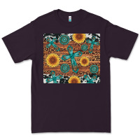 Plum cross gemstone and sunflower Premium Tee - Artiststas