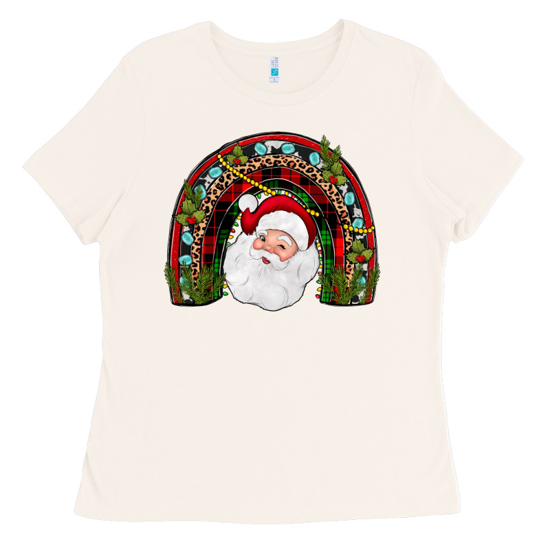 Santa Rainbow Ladies Tee by JahusDesignShop | Teevron