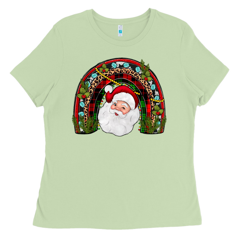 Santa Rainbow Ladies Tee by JahusDesignShop | Teevron