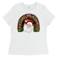 White santa rainbow Ladies Tee - JahusDesignShop