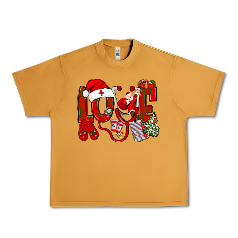 Christmas Love Nurse Urban Heavy Tee by NancyCooperArtShop | Teevron
