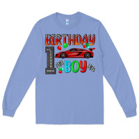 Colony Blue birthday boy 1 Long Sleeve Tee - BundleAndBundleShop
