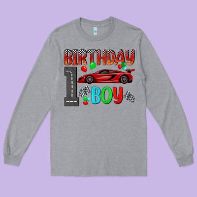 Birthday Boy 1 Long Sleeve Tee Designed By Bundleandbundleshop