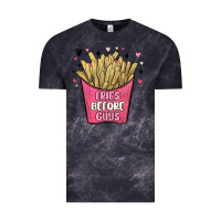 Cloud Black fries before guys Vintage Tee - MaliasSmallBusiness