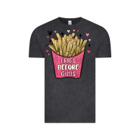 Vintage Black fries before guys Vintage Tee - MaliasSmallBusiness