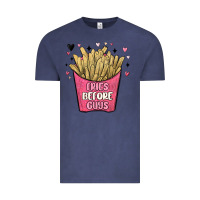 Vintage Denim fries before guys Vintage Tee - MaliasSmallBusiness