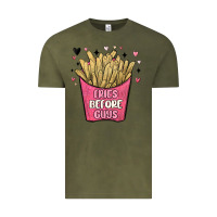 Vintage Olive fries before guys Vintage Tee - MaliasSmallBusiness