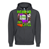Smoke Horror movies and chill Zipper Hoodie - NancyCooperArtShop