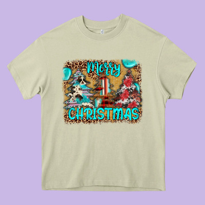 Merry Christmas Heavy Core Tee Designed By Jahusdesignshop