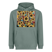 Sage America flag sunflower star tumbler Heavyweight Hoodie - HowdyJamesFarm