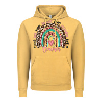 Vintage Mustard teacher rainbow Vintage Hoodie - MaliasSmallBusiness