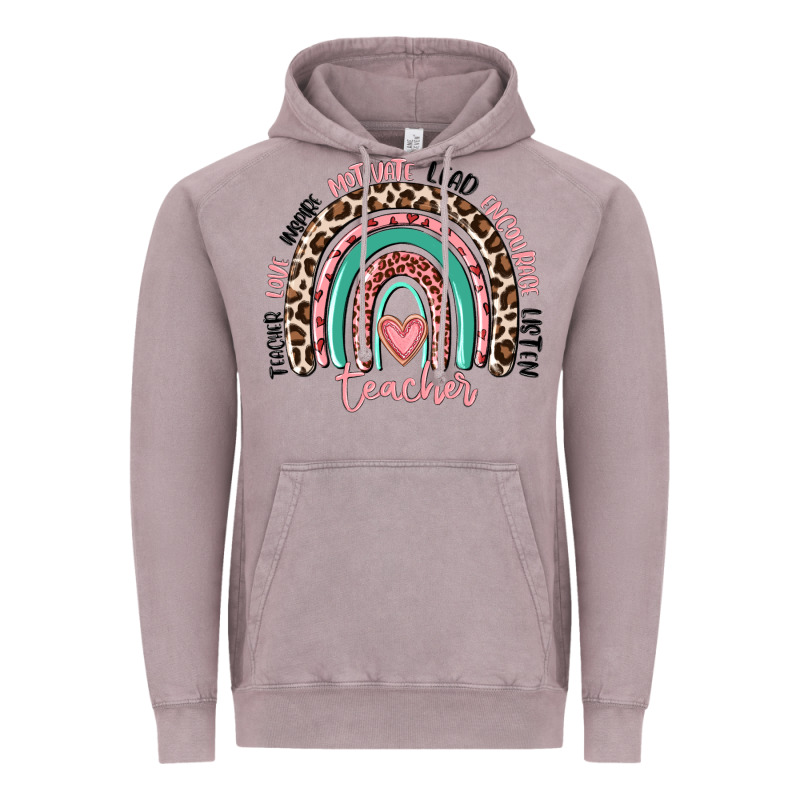 Teacher Rainbow Vintage Hoodie by MaliasSmallBusiness | Teevron
