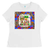 White Dia de los muertos Ladies Tee - RanaPortraitStore
