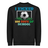 Black i kicked 100 days of school Heavyweight Sweatshirt - LillyAllenDesigns