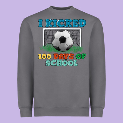 I Kicked 100 Days Of School Heavyweight Sweatshirt Designed By Lillyallendesigns