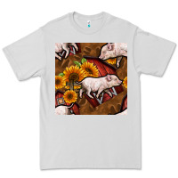 Dove Grey pig and barn Premium Tee - BundleAndBundleShop