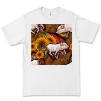 White pig and barn Premium Tee - BundleAndBundleShop
