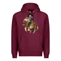 Burgundy Midilli little Cowboy kid rodeo Premium Hoodie - HowdyJamesFarm