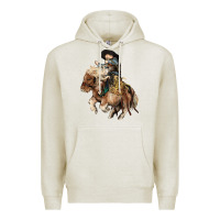 Oatmeal Heather Midilli little Cowboy kid rodeo Premium Hoodie - HowdyJamesFarm