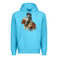 Ocean Blue Midilli little Cowboy kid rodeo Premium Hoodie - HowdyJamesFarm