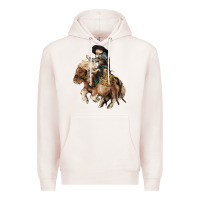 Pale Pink Midilli little Cowboy kid rodeo Premium Hoodie - HowdyJamesFarm