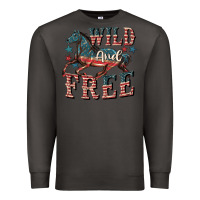 Smoke Wild and free 4th of july Premium Sweatshirt - CowGirlArtShop