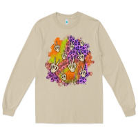Mushroom halloween patch Long Sleeve Tee - BundleAndBundleShop