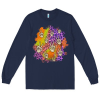 Navy halloween patch Long Sleeve Tee - BundleAndBundleShop