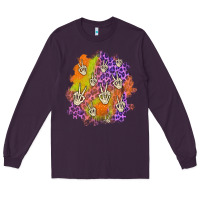 Plum halloween patch Long Sleeve Tee - BundleAndBundleShop