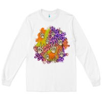 White halloween patch Long Sleeve Tee - BundleAndBundleShop