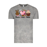 Cloud Rock peace love bake Vintage Tee - NancyCooperArtShop
