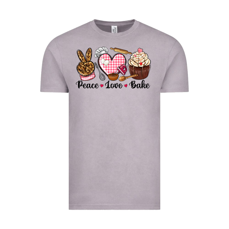 Peace Love Bake Vintage Tee by NancyCooperArtShop | Teevron